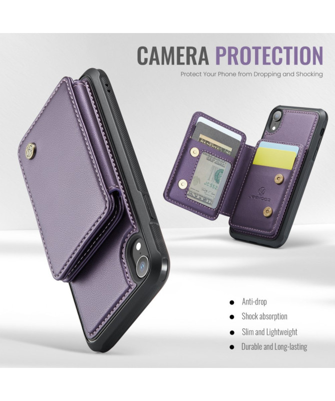 Carrilo - Coque iPhone XR avec Porte-Cartes Magnétique