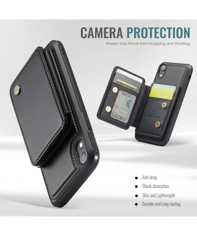 Carrilo - Coque iPhone XR avec Porte-Cartes Magnétique