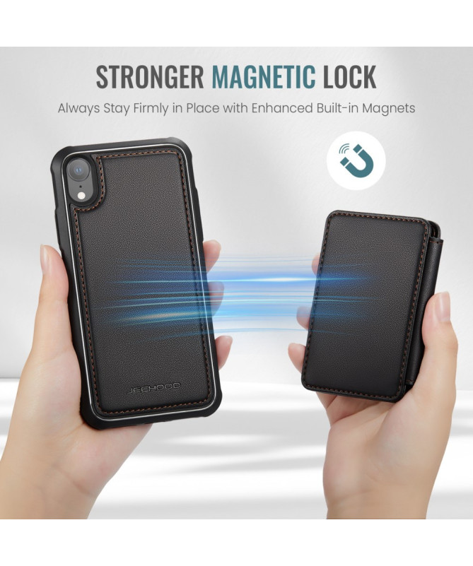 Carrilo - Coque iPhone XR avec Porte-Cartes Magnétique