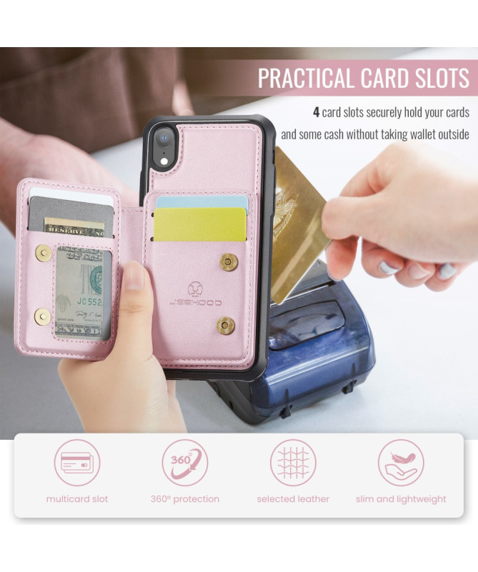 Carrilo - Coque iPhone XR avec Porte-Cartes Magnétique