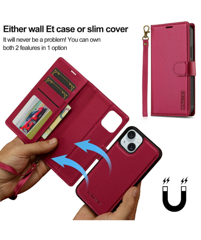 Luxora - Coque et Étui Portefeuille Magnétique pour iPhone 14 Plus