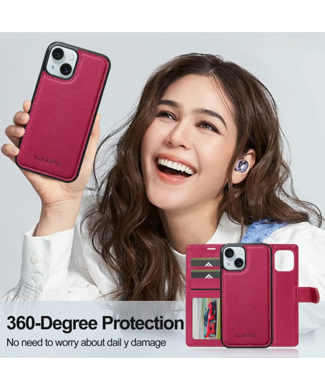 Luxora - Coque et Étui Portefeuille Magnétique pour iPhone 14 Plus