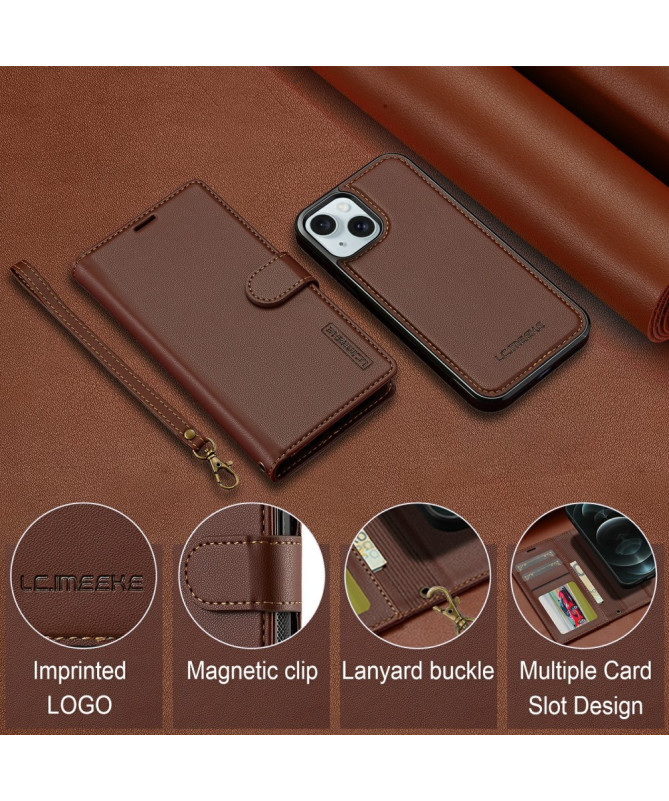 Luxora - Coque et Étui Portefeuille Magnétique pour iPhone 14 Plus