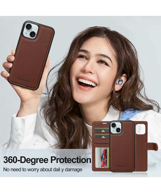 Luxora - Coque et Étui Portefeuille Magnétique pour iPhone 14 Plus