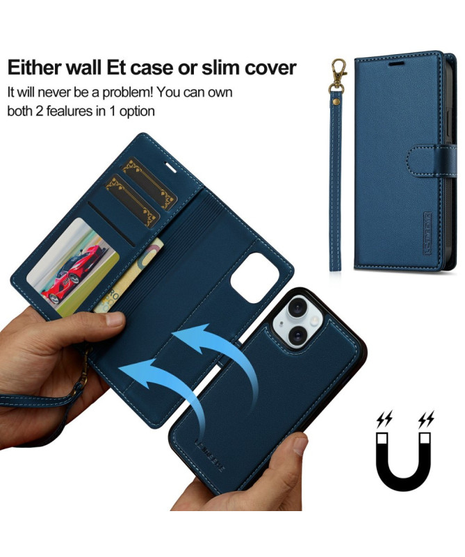 Luxora - Coque et Étui Portefeuille Magnétique pour iPhone 14 Plus
