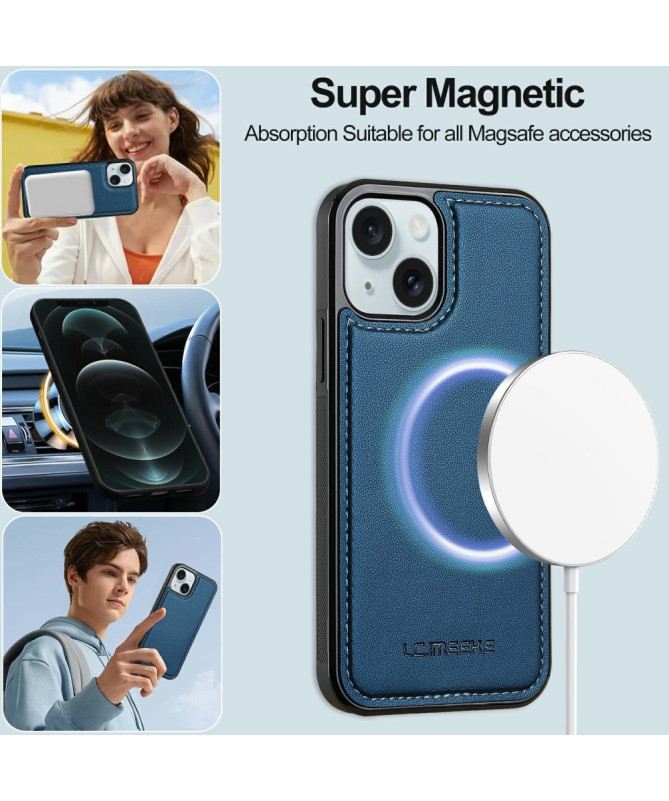 Luxora - Coque et Étui Portefeuille Magnétique pour iPhone 14 Plus