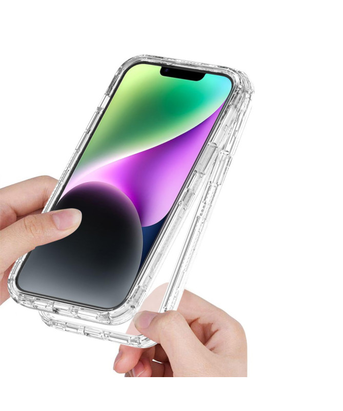 CrystalGuard - Coque Transparente Anti-Choc pour iPhone 14 Plus