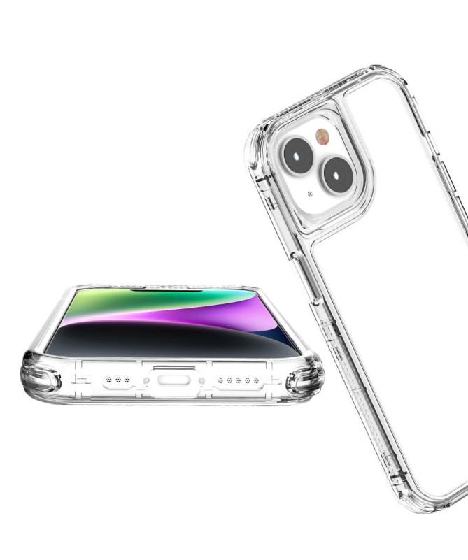 CrystalGuard - Coque Transparente Anti-Choc pour iPhone 14 Plus