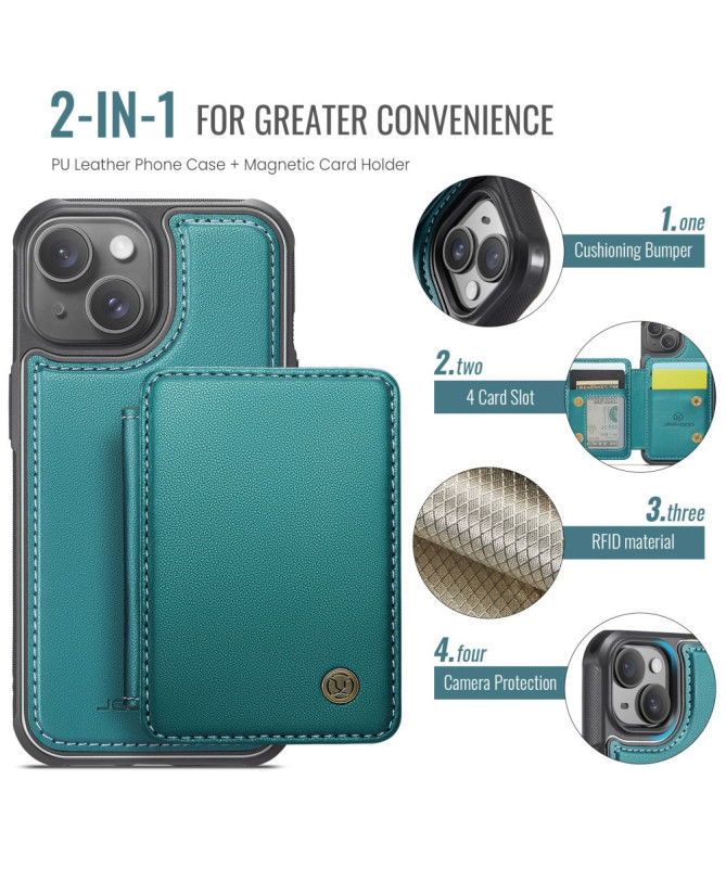 Carrilo - Coque iPhone 14 Plus avec Porte-Cartes Magnétique