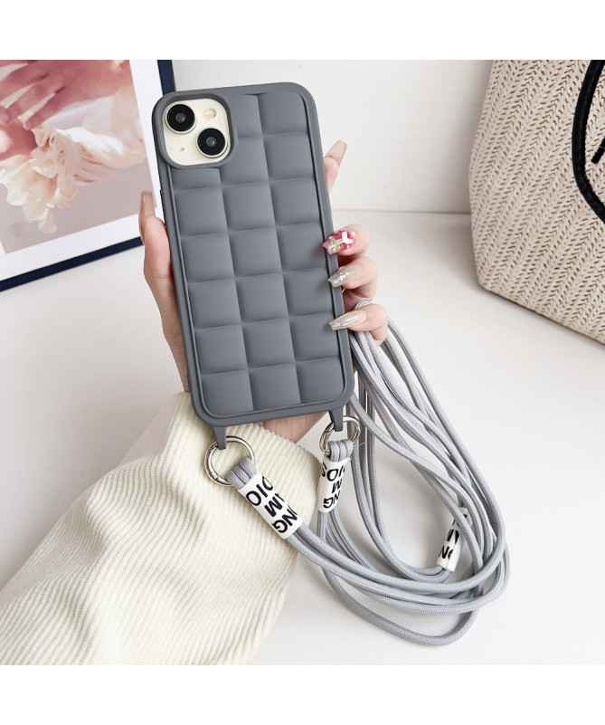 GridFlex - Coque iPhone 14 Plus avec Cordon Résistant