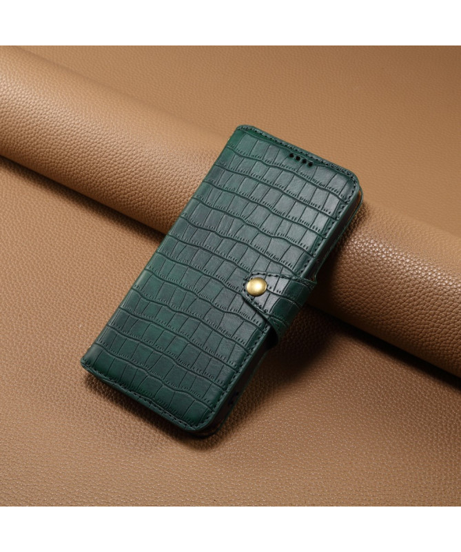 Crocera - Housse pour Google Pixel 6 Pro simili cuir crocodile