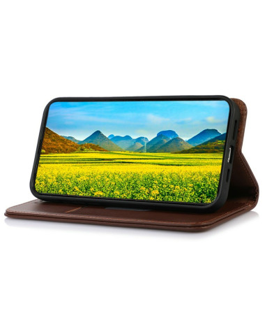 Housse OnePlus 13 en cuir Nappa Marron - photo 6