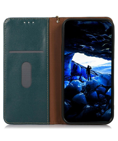 Housse OnePlus 13 en cuir Nappa Vert foncé - photo 9