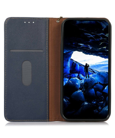 Housse OnePlus 13 en cuir Nappa Bleu marine - photo 13
