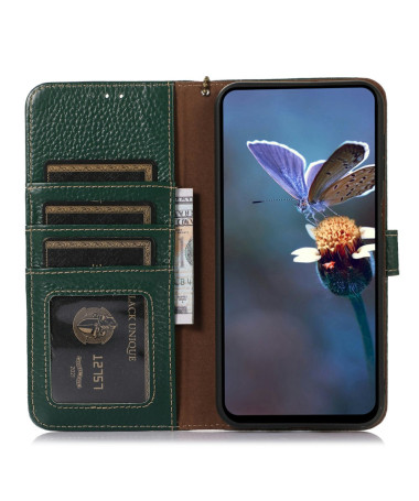 Livia - Housse OnePlus 13 Cuir Véritable Vert foncé - photo 6
