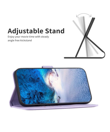 BF17 - Housse OnePlus 13 avec support pliable Violet clair - photo 14