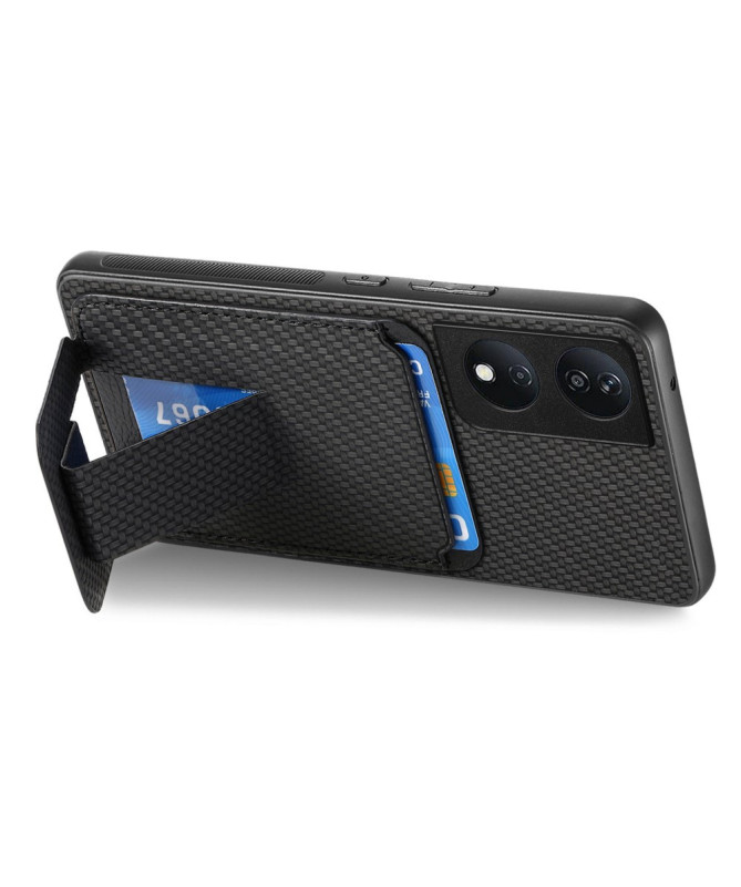 Fibra - Coque Honor 90 Smart avec Texture Fibre de Carbone