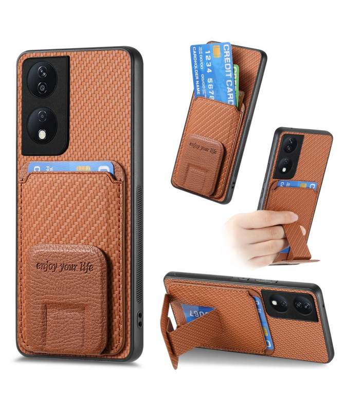Fibra - Coque Honor 90 Smart avec Texture Fibre de Carbone