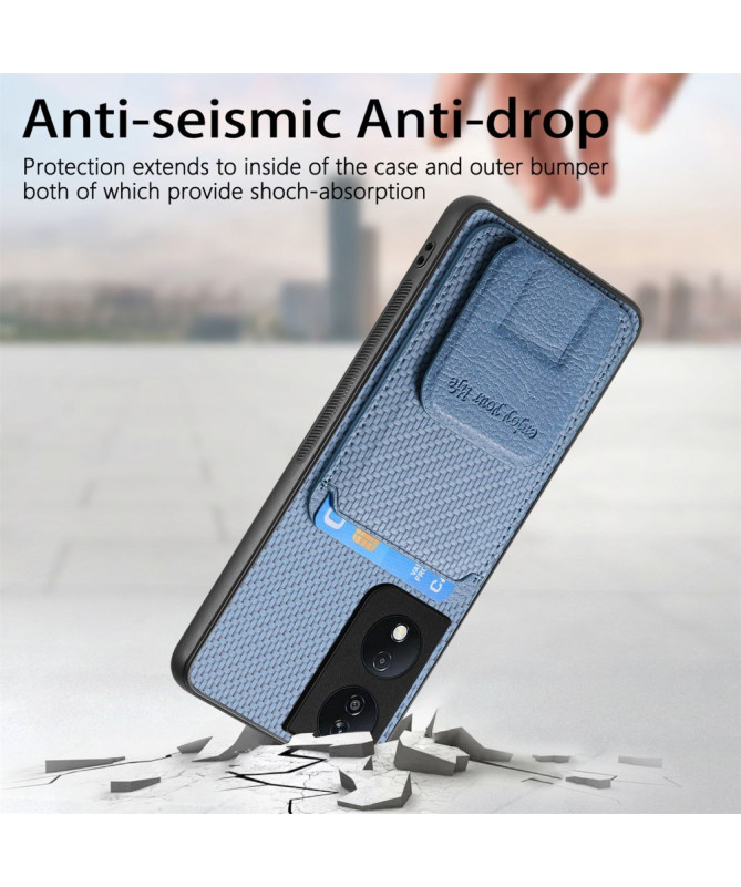 Fibra - Coque Honor 90 Smart avec Texture Fibre de Carbone