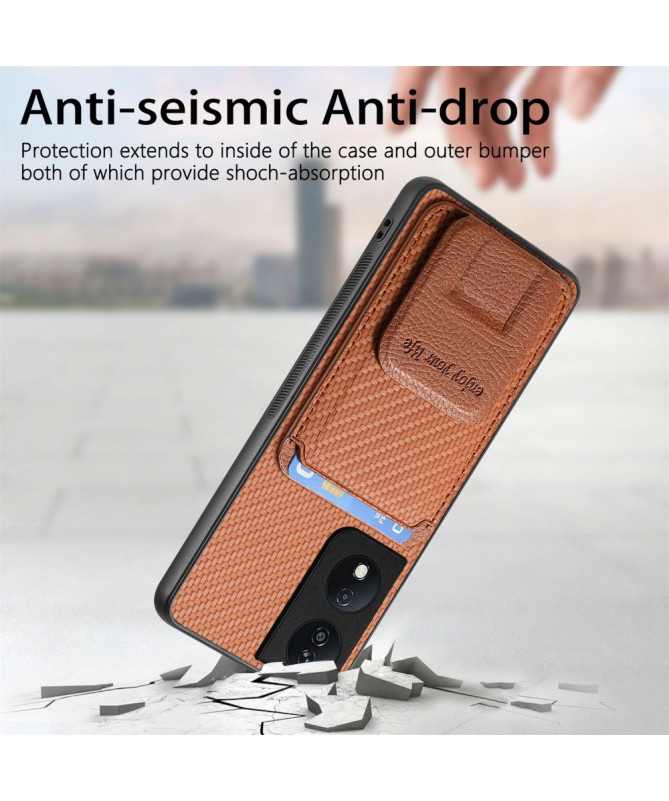 Fibra - Coque Honor 90 Smart avec Texture Fibre de Carbone