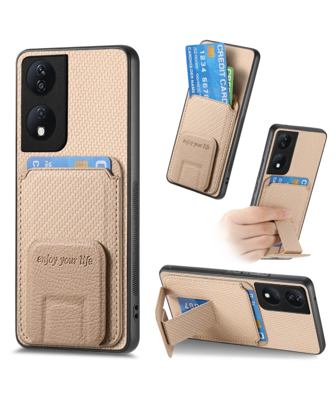 Fibra - Coque Honor 90 Smart avec Texture Fibre de Carbone
