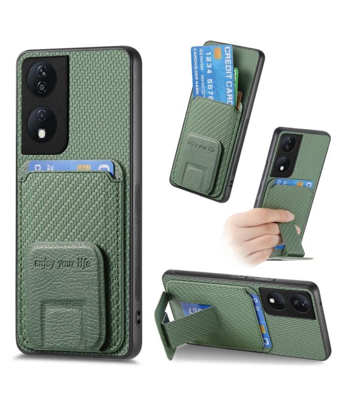 Fibra - Coque Honor 90 Smart avec Texture Fibre de Carbone