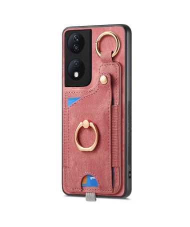 VINTA - Coque Honor 90 Smart Portefeuille en Cuir Vintage