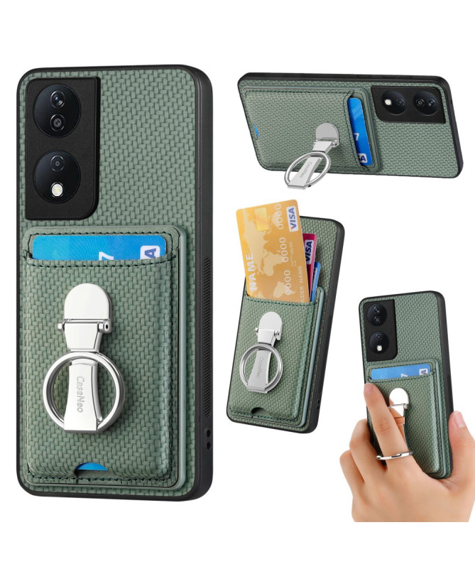 CARBOPRIME - Coque Honor 90 Smart avec Support Anneau