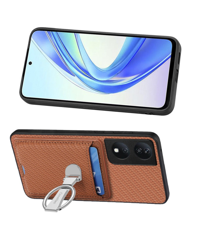 CARBOPRIME - Coque Honor 90 Smart avec Support Anneau