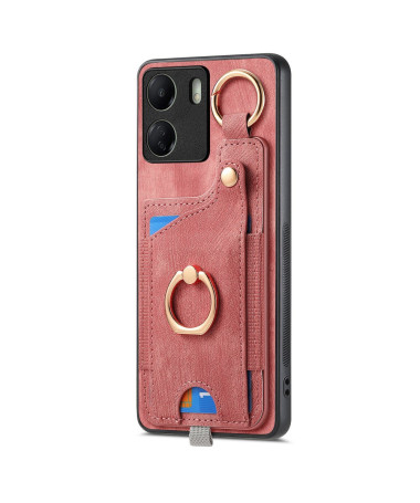 VINTA - Coque Xiaomi Redmi 13C / Poco C65 Portefeuille en Cuir Vintage