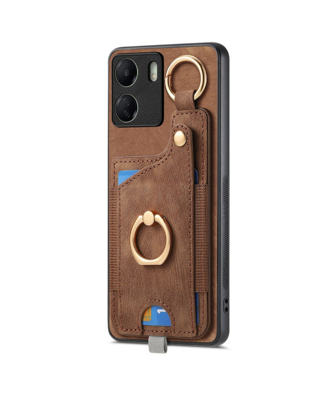 VINTA - Coque Xiaomi Redmi 13C / Poco C65 Portefeuille en Cuir Vintage