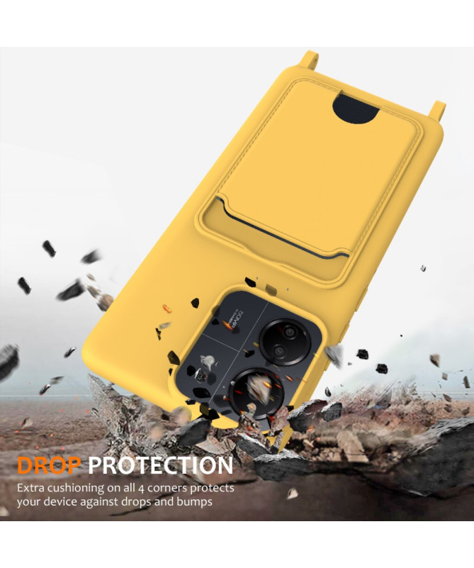 Siliclassic - Coque Xiaomi Redmi 13C / Poco C65 à Cordon et Porte-carte