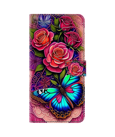 Papilia - Housse Google Pixel 8a Papillon et Roses