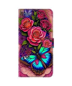 Papilia - Housse Google Pixel 8a Papillon et Roses