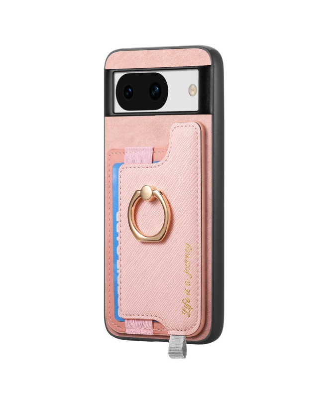 KARTER - Coque Google Pixel 8a avec Porte-Carte Détachable et Anneau