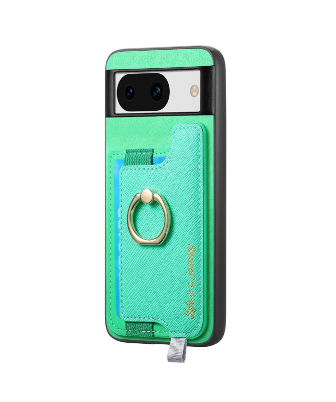 KARTER - Coque Google Pixel 8a avec Porte-Carte Détachable et Anneau