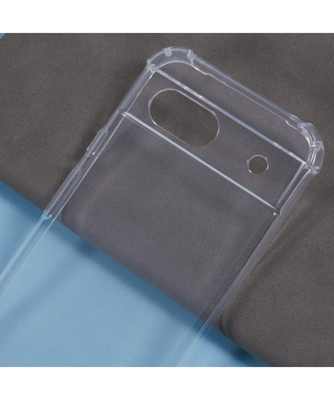 Cléos - Coque Google Pixel 8a transparente avec cordon