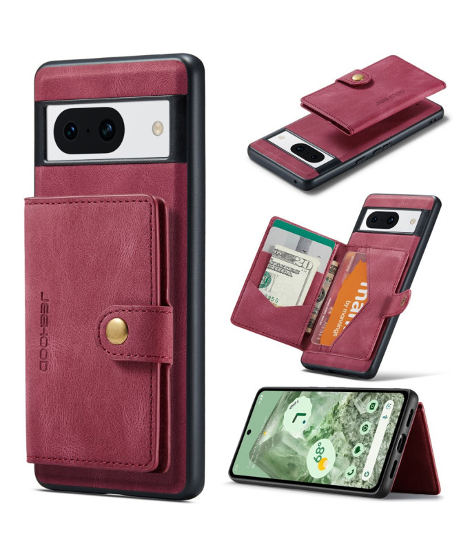 JHOOD - Coque Google Pixel 8a rétro avec pochette magnétique