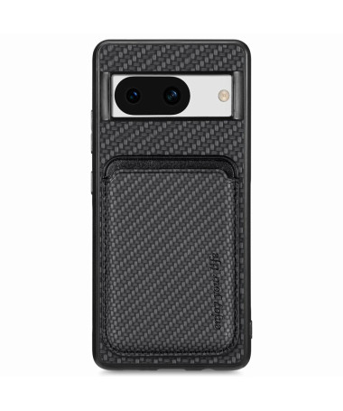 Delphi - Coque Google Pixel 8a Fibre de Carbone Porte-cartes détachable