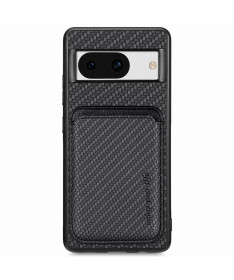 Delphi - Coque Google Pixel 8a Fibre de Carbone Porte-cartes détachable