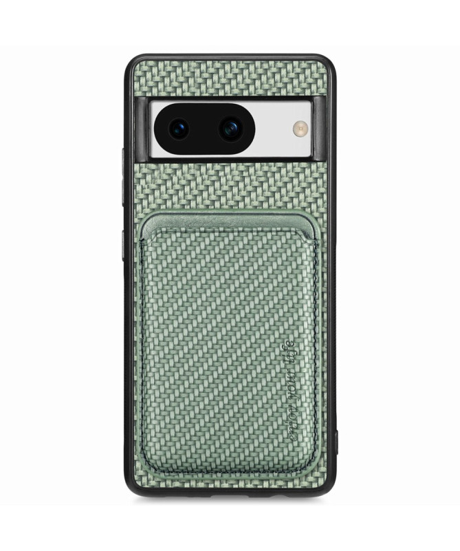 Delphi - Coque Google Pixel 8a Fibre de Carbone Porte-cartes détachable