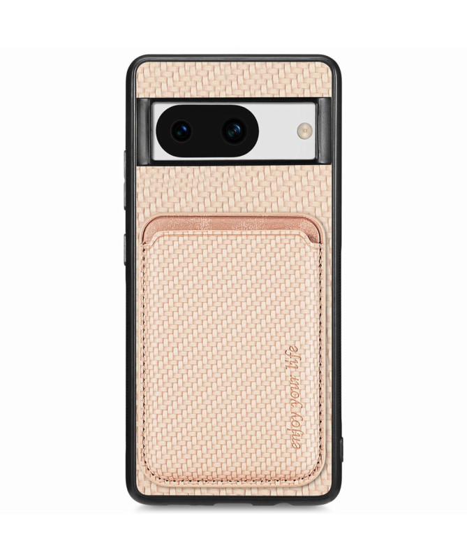 Delphi - Coque Google Pixel 8a Fibre de Carbone Porte-cartes détachable