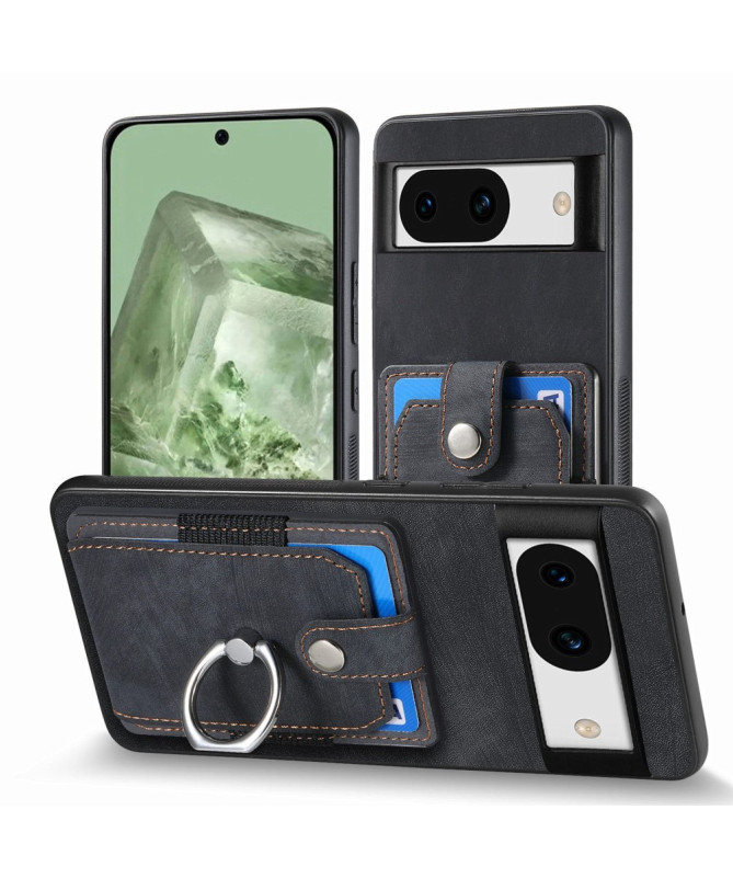 CARTINO - Coque Google Pixel 8a avec Fentes et Anneau