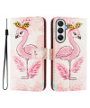 Housse Samsung Galaxy A55 5G Flamant Rose Artistique