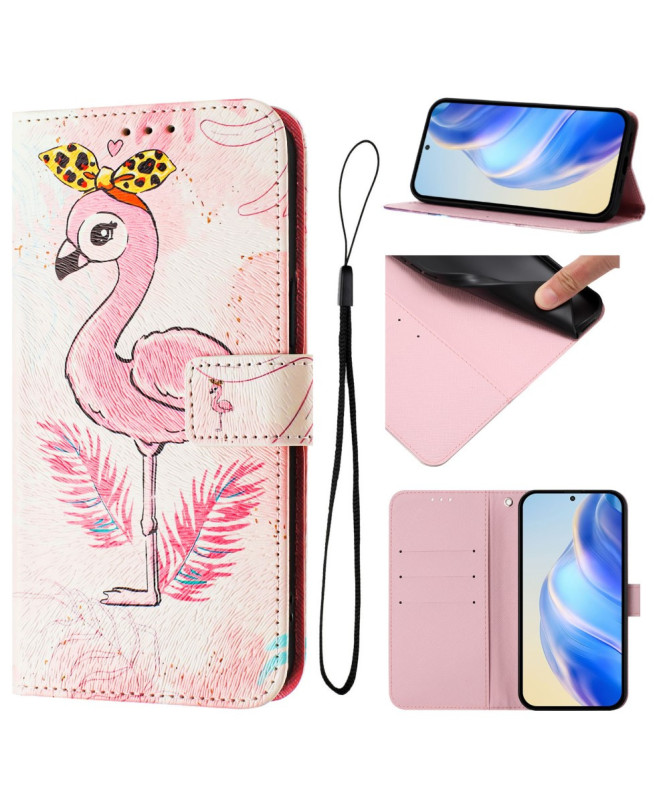 Housse Samsung Galaxy A55 5G Flamant Rose Artistique