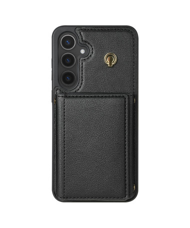 KLEVORA - Coque Samsung Galaxy A55 5G avec Porte-Cartes Tri-Fold et Lanière