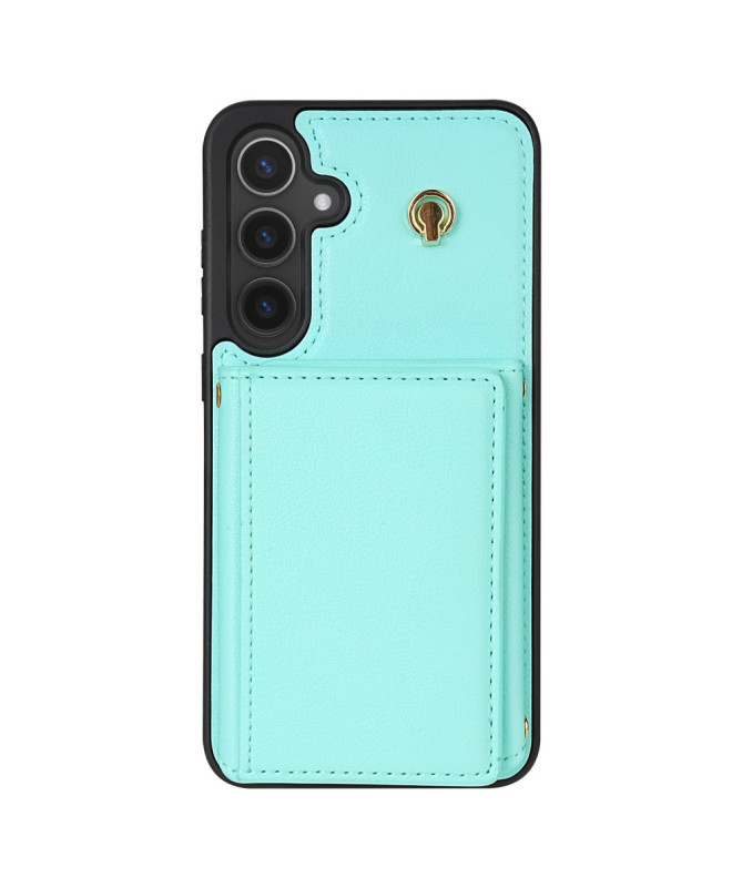 KLEVORA - Coque Samsung Galaxy A55 5G avec Porte-Cartes Tri-Fold et Lanière