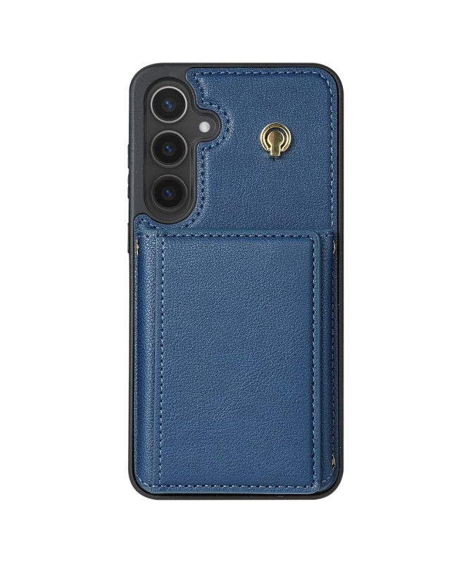 KLEVORA - Coque Samsung Galaxy A55 5G avec Porte-Cartes Tri-Fold et Lanière