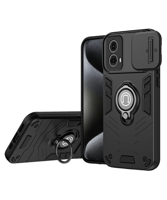 CAMSHIELD - Coque Moto G85 5G avec Protection de Caméra et Support Multifonction