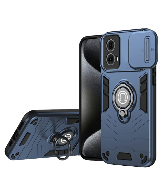 CAMSHIELD - Coque Moto G85 5G avec Protection de Caméra et Support Multifonction